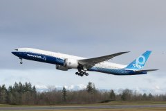 青岛空运公司-波音新型客机777X完成首飞